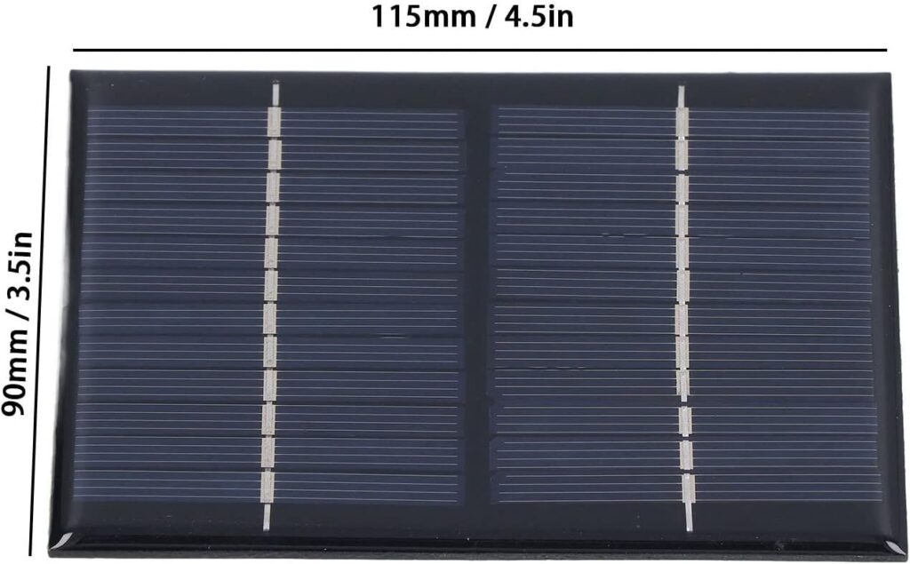 Alvinlite Solar Panel Waterproof Portable Solar Cell Battery Backup Module DIY Charger Kit for Phones Pads Power Banks 1.5W 12V